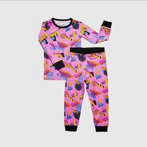 Retro Bamboo Kids Pajamas Set